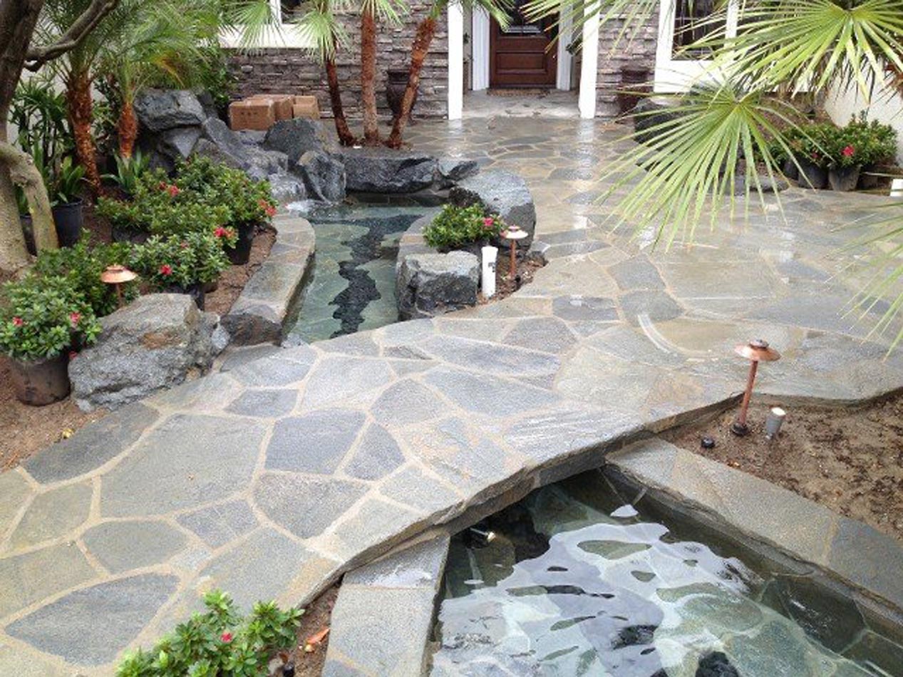 Complete Back Yard Landscape, Landscaping by Hiro, Inc. in Huntington Beach, CA