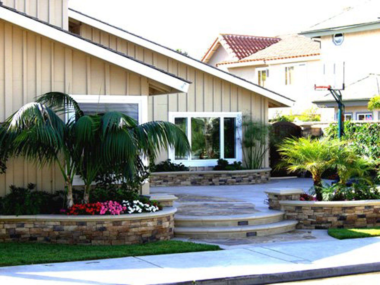 Complete Front Yard Landscape, Landscaping by Hiro, Inc. in Huntington Beach, CA
