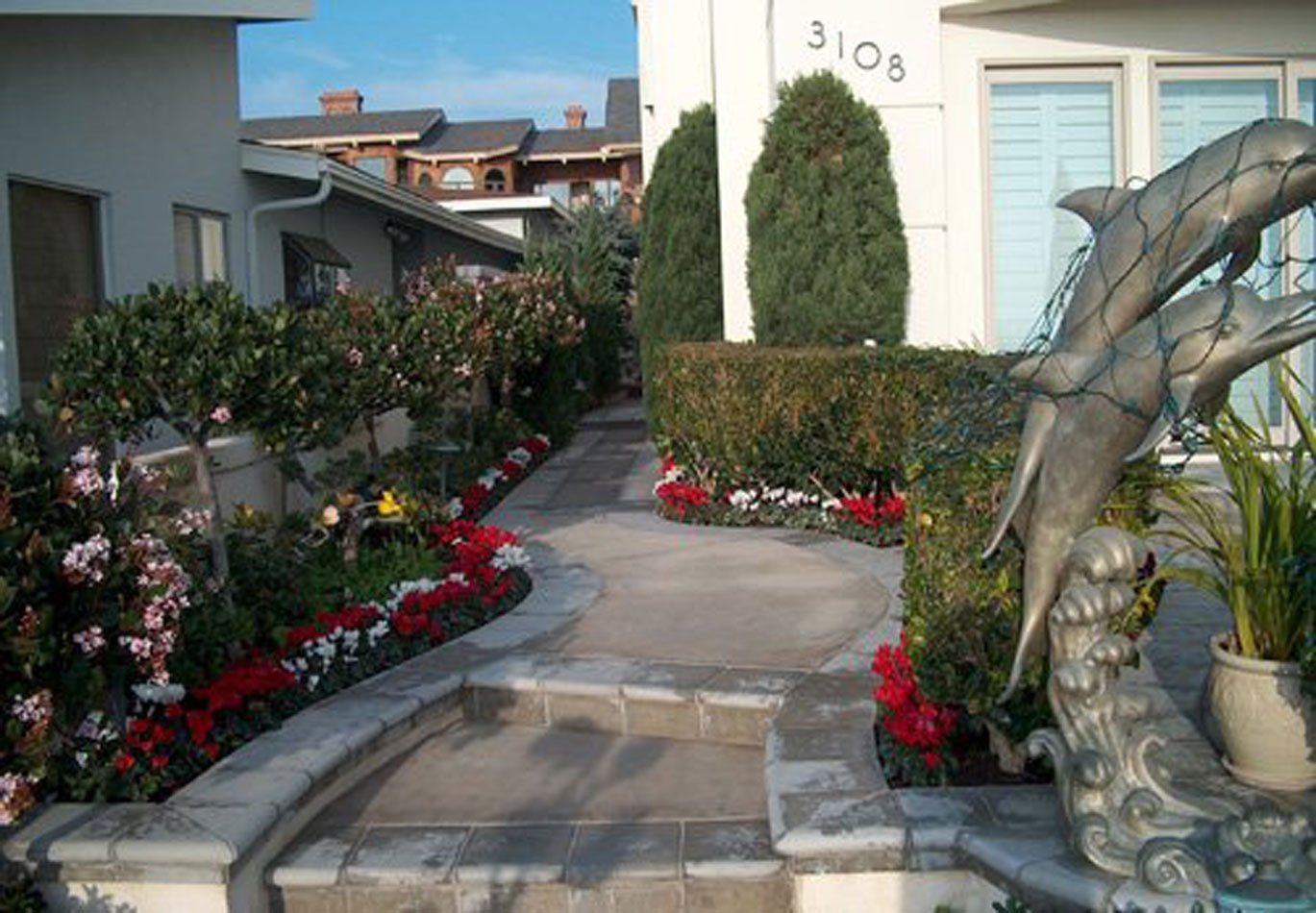 Complete Front Yard Landscape, Landscaping by Hiro, Inc. in Huntington Beach, CA