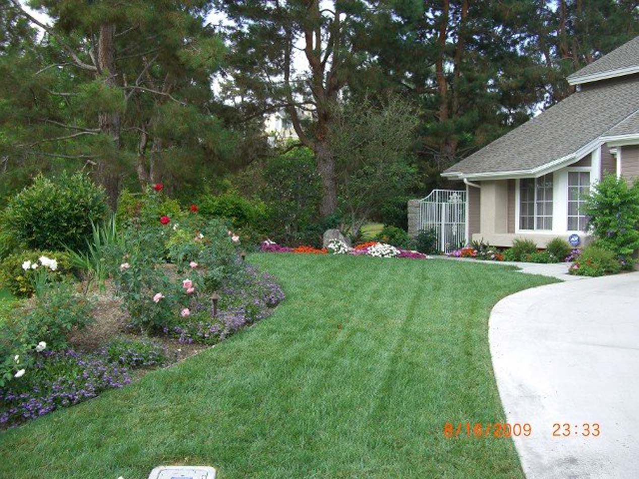 Complete Front Yard Landscape, Landscaping by Hiro, Inc. in Huntington Beach, CA