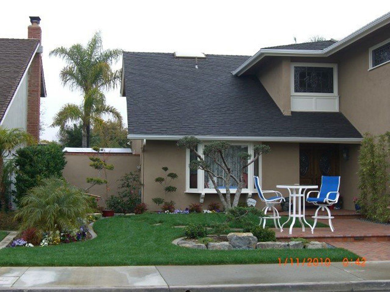 Complete Front Yard Landscape, Landscaping by Hiro, Inc. in Huntington Beach, CA