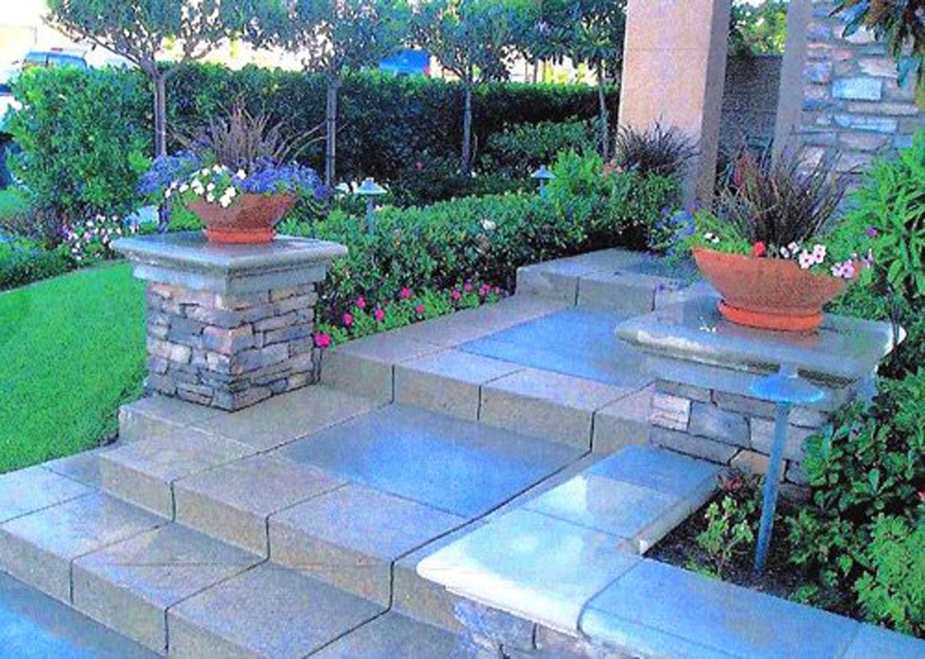 Complete Front Yard Landscape, Landscaping by Hiro, Inc. in Huntington Beach, CA