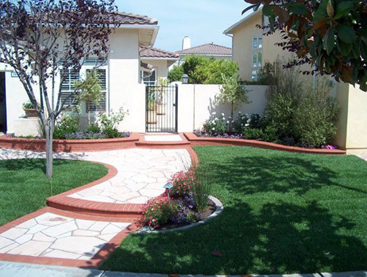 Complete Front Yard Landscape, Landscaping by Hiro, Inc. in Huntington Beach, CA