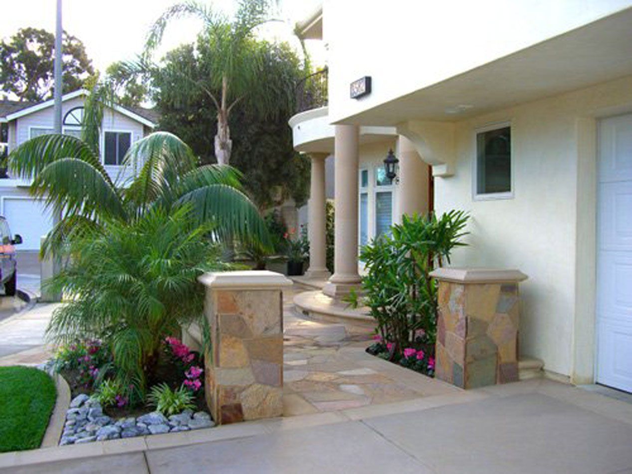 Complete Front Yard Landscape, Landscaping by Hiro, Inc. in Huntington Beach, CA