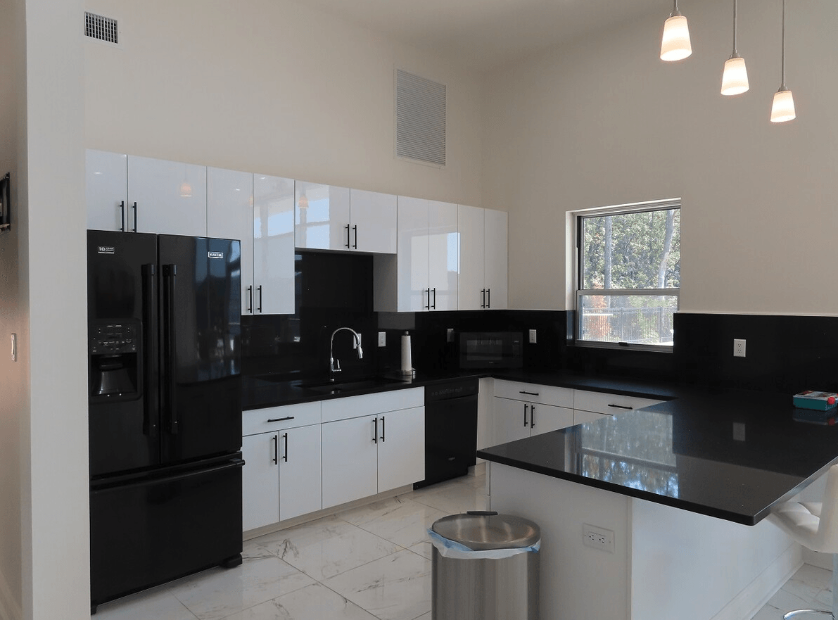 Interior of kitchen