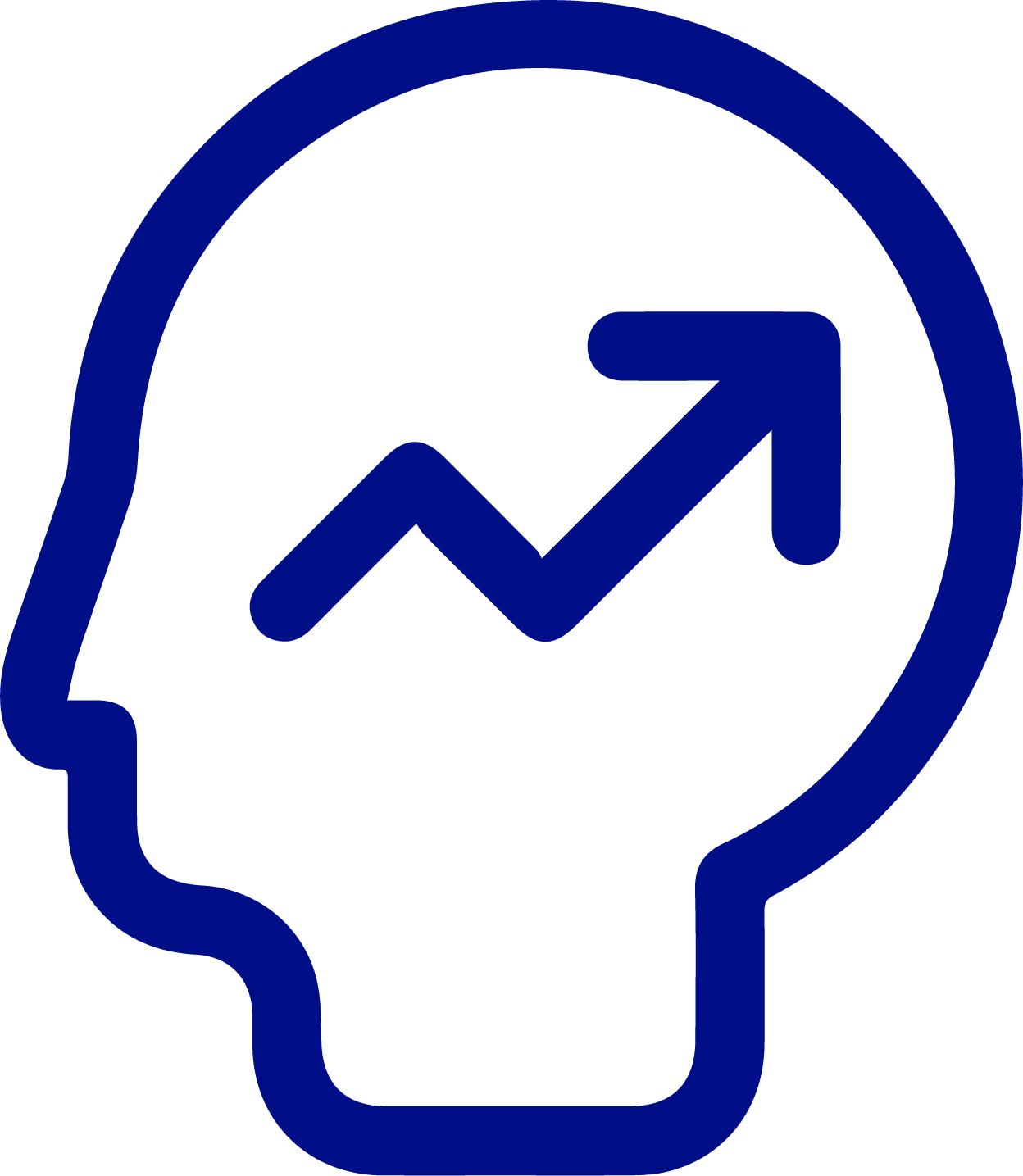 a line drawing of a person 's head with a flower in it .
