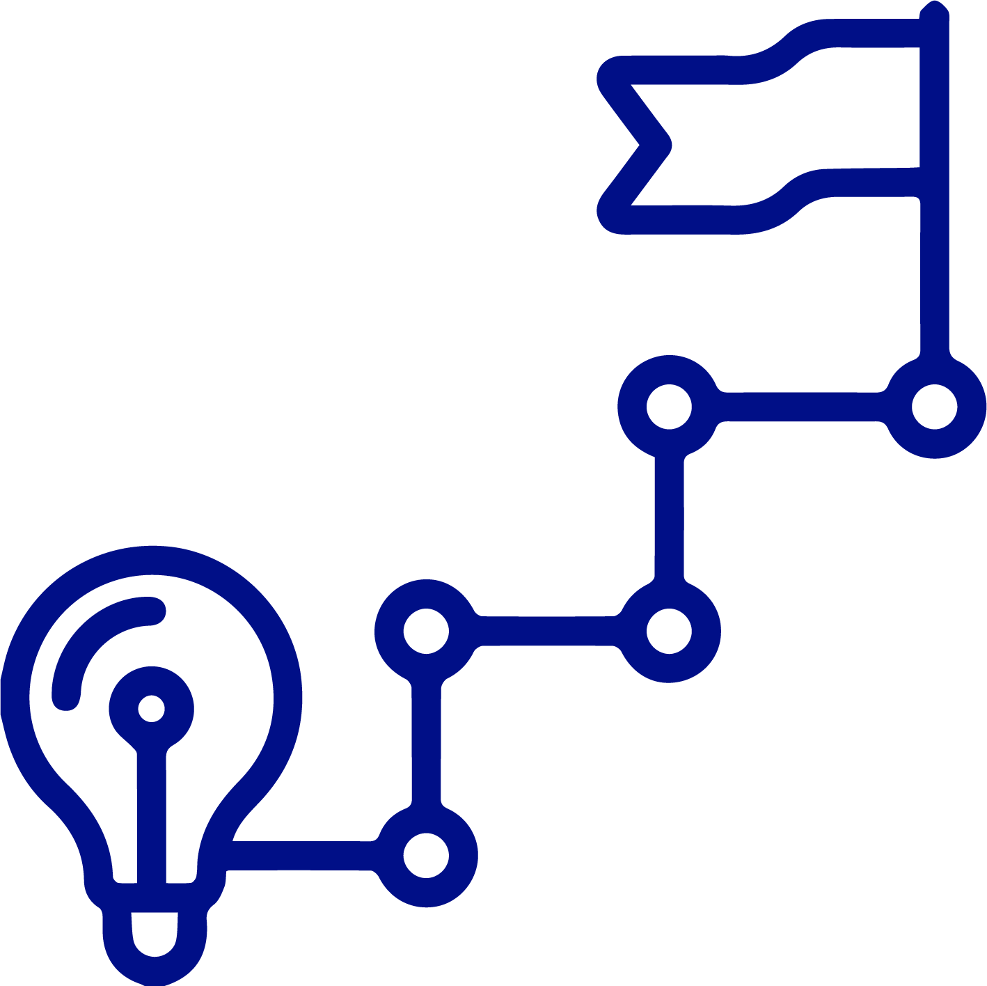 a line drawing of a route with pins and a clock .