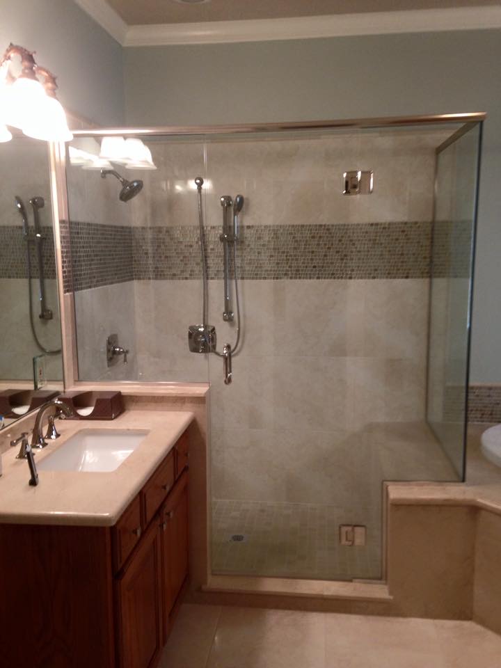 Framed Glass Shower — Groves, TX, — Alamo Glass of Port Arthur Inc