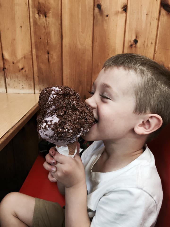 kid eating icecream — Catering Services in Manchester, NH