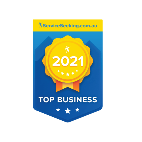 A service seeking.com.au top business badge for 2021