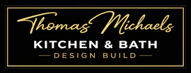 Thomas Michaels Design Remodel logo in white text on a black background.