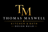 Thomas Maxwell Kitchen & Bath logo in gold/white text on a black background.