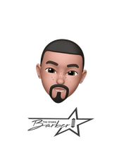 Logo for Narcos Menz Grooming: black and red barber tools overlayed on bold text.