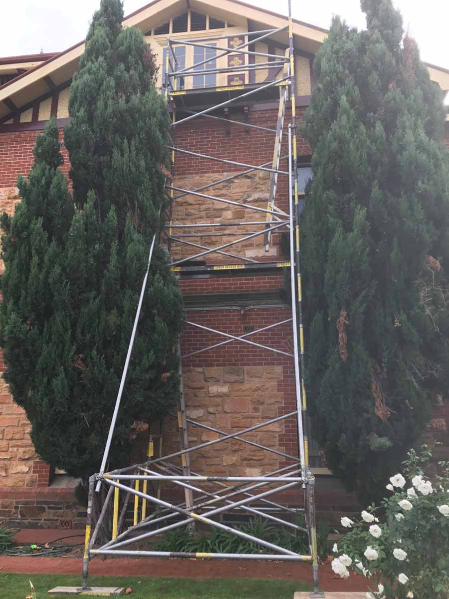Two Storey House Rennovation Scaffold Adelaide