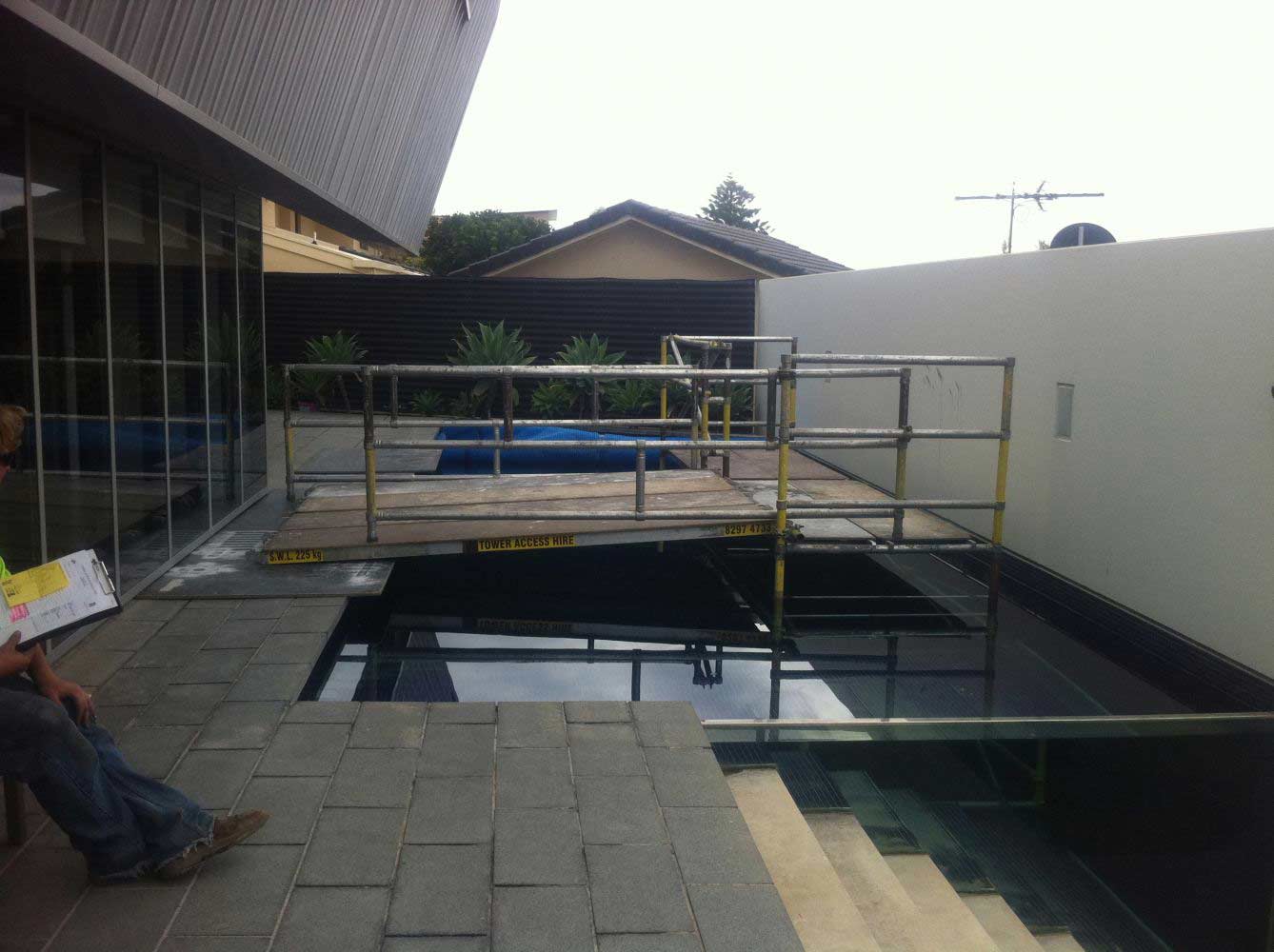 Scaffolding Pool Outdoor Rennovation Adelaide