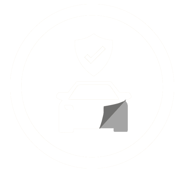 A gray triangle is floating in the air on a white background.