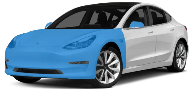 A yellow bmw m3 is shown on a white background.