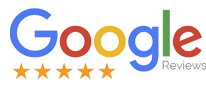 Google Reviews logo with five gold stars.
