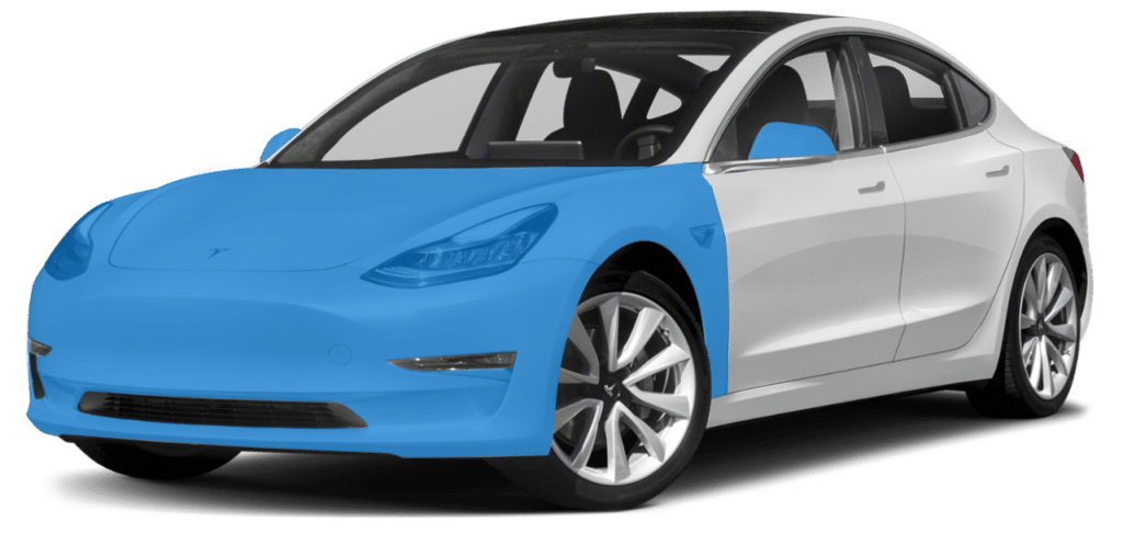 A yellow bmw m3 is shown on a white background.