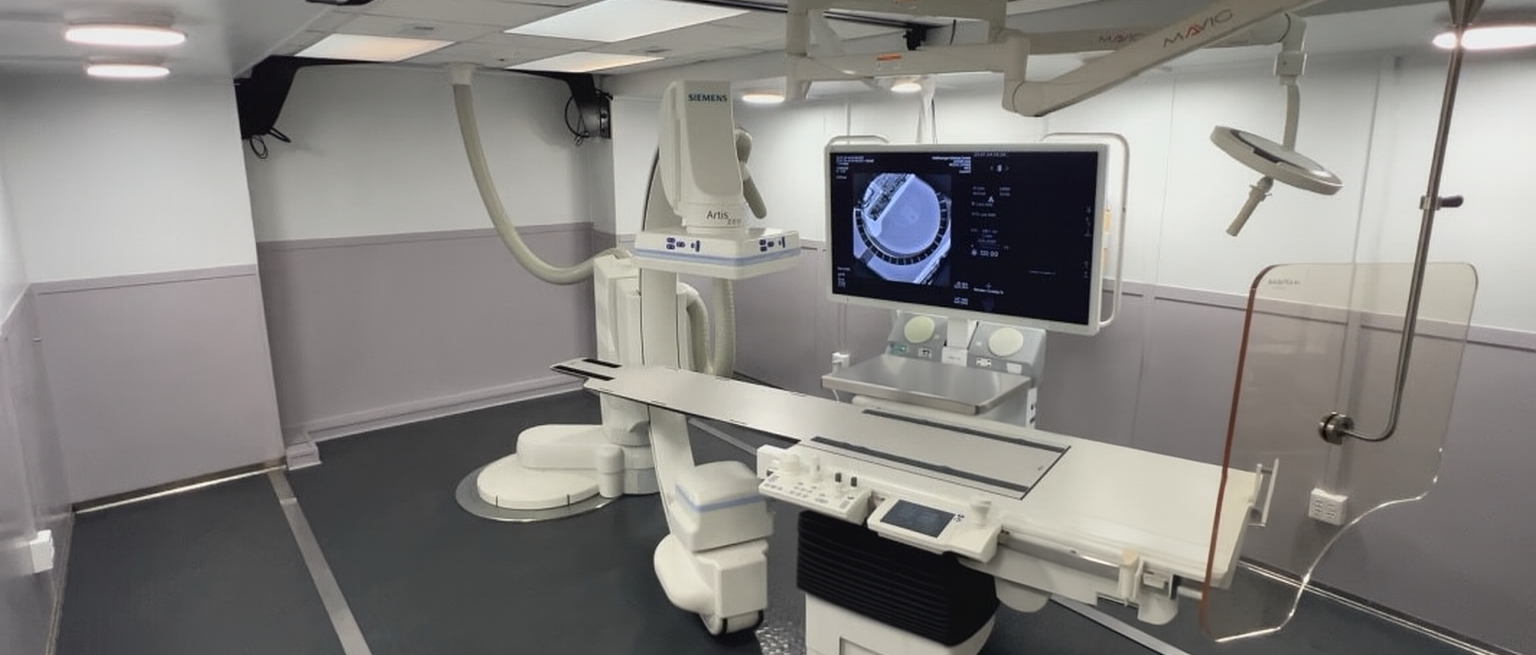 Mobile Cath Lab Trailer for Interventional Cardiology Procedures