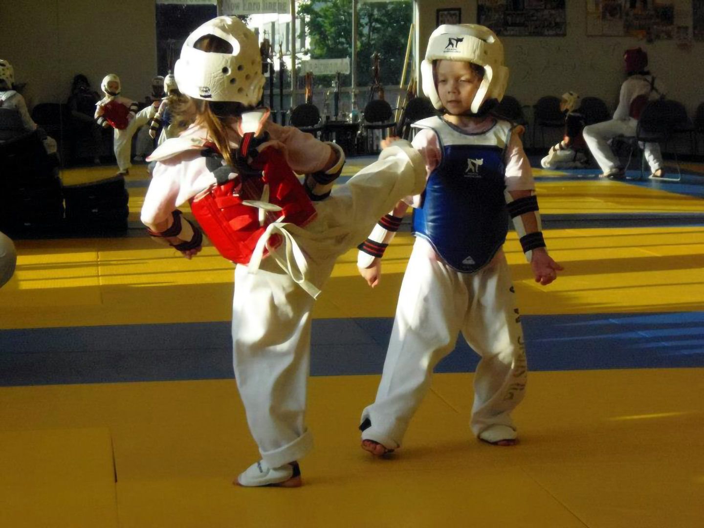 Image of child performing martial arts