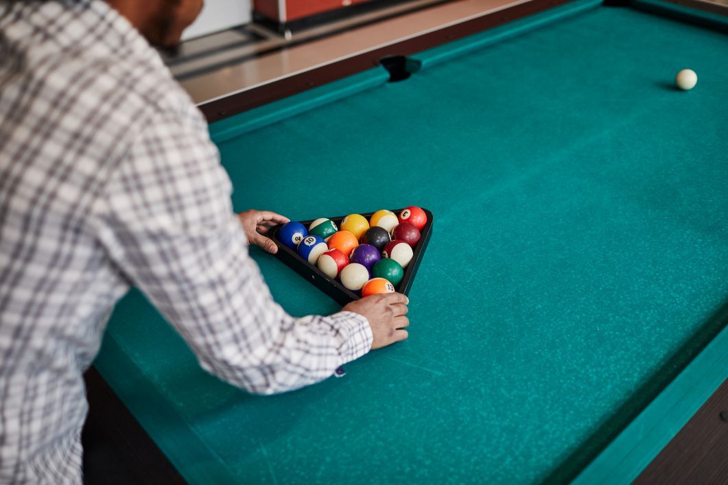 Preparazione biliardo