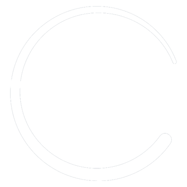 White outline of the letter 