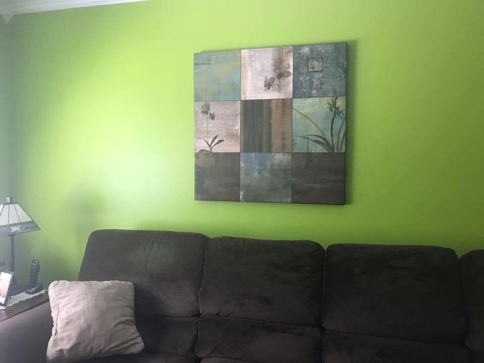 Freshly painted living room wall - Interior House Painting in Wappingers Falls, NY