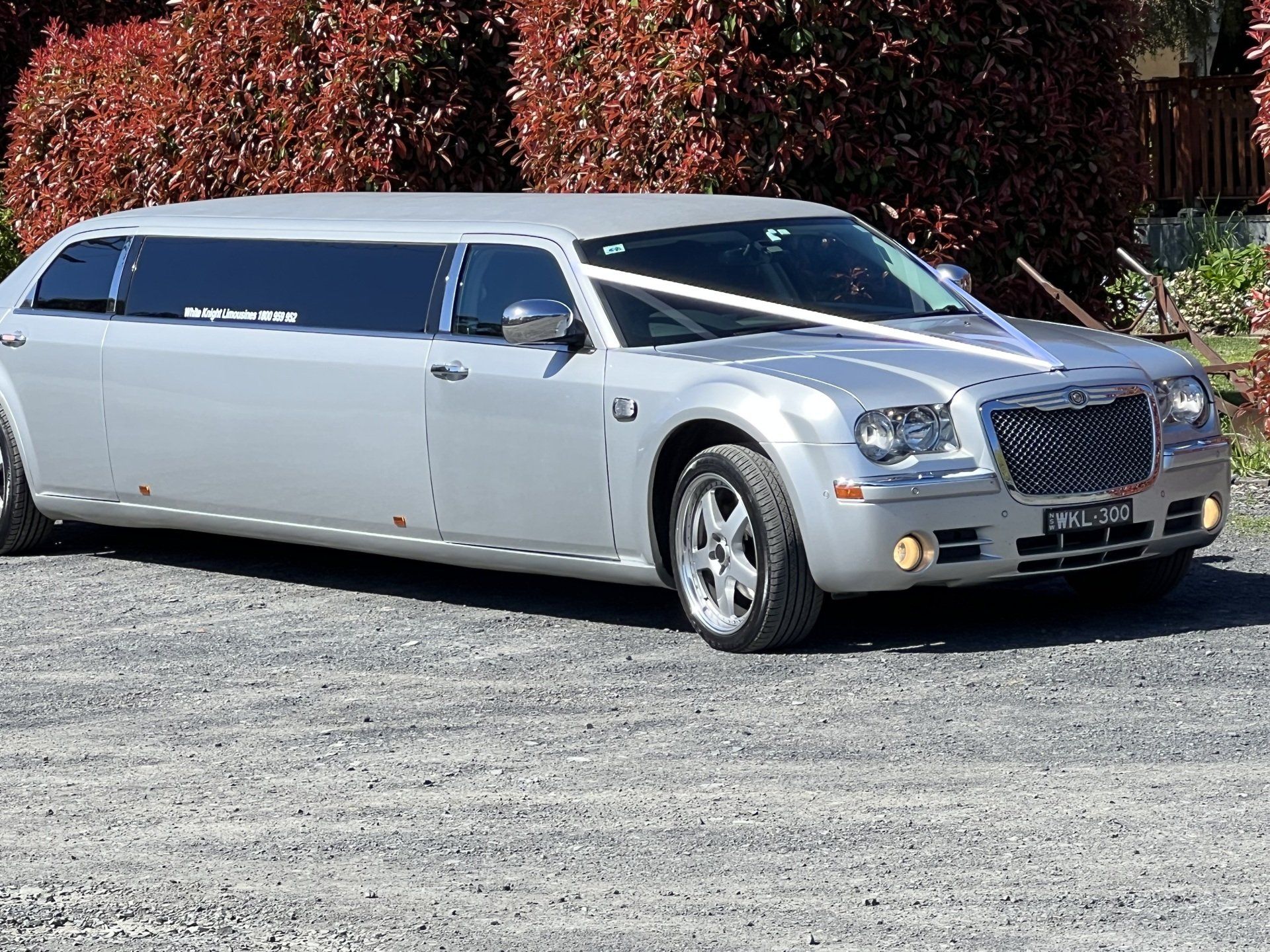 Grey luxury limousine — Limousine Hire in Central Coast, NSW