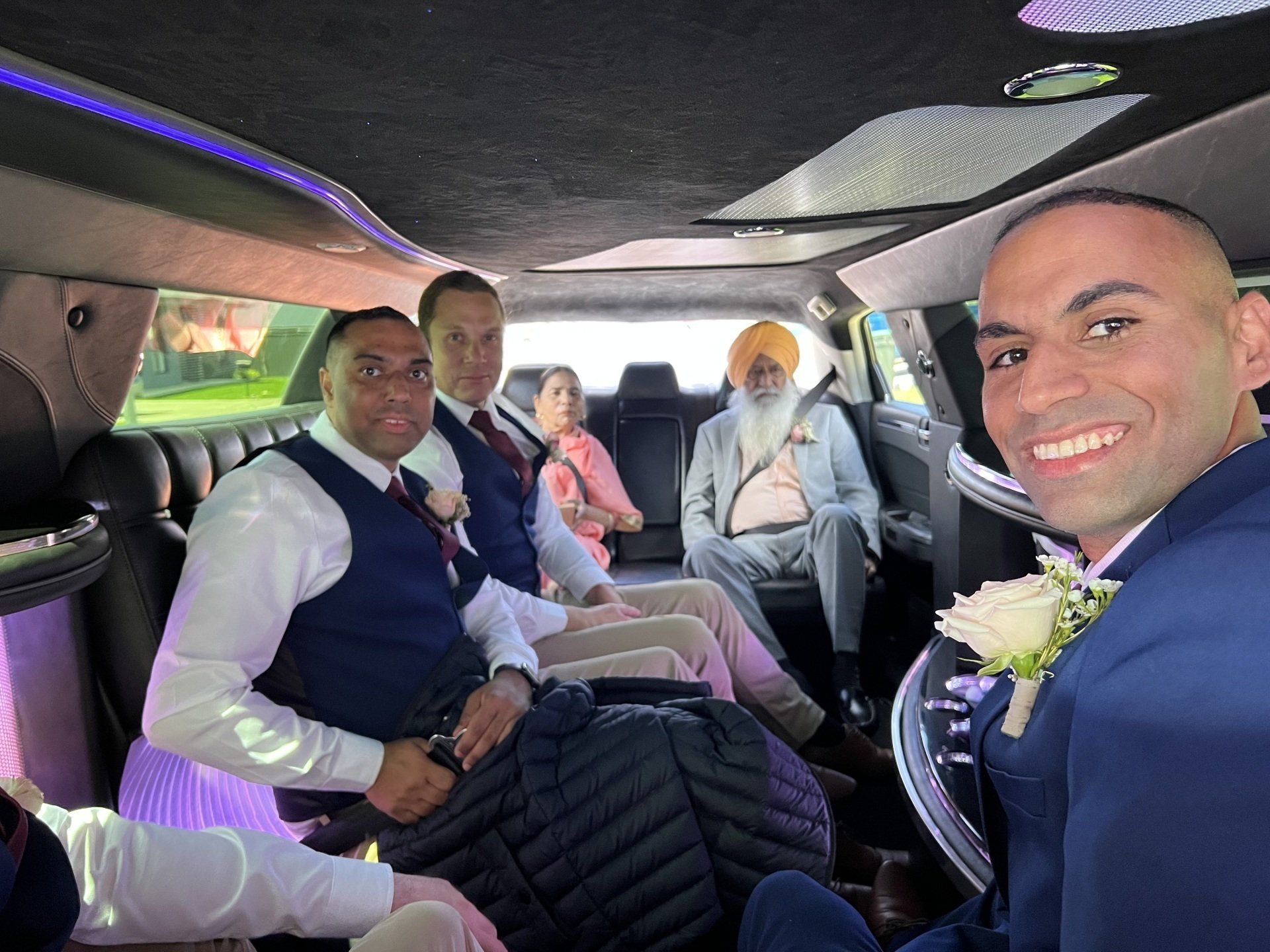 Air hostess standing besides limousine — Limousine Hire in Hunter Valley, NSW