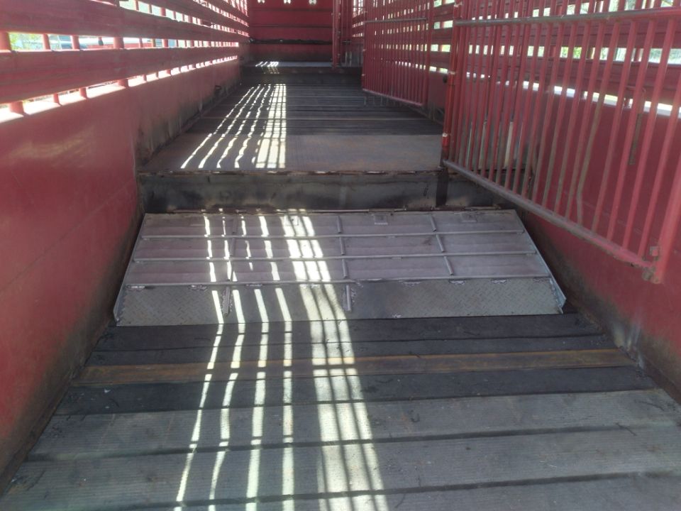 A set of stairs leading up to a building with a red railing