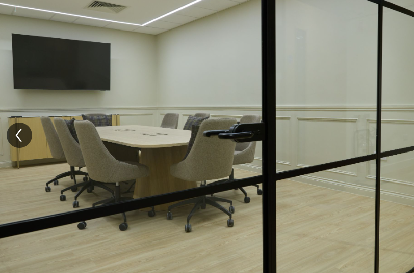 Offices at Barbour Jarrow after final sparkle clean ready for handover