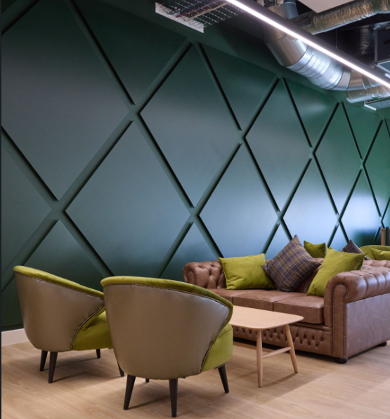 Offices at Barbour Jarrow after final sparkle clean ready for handover