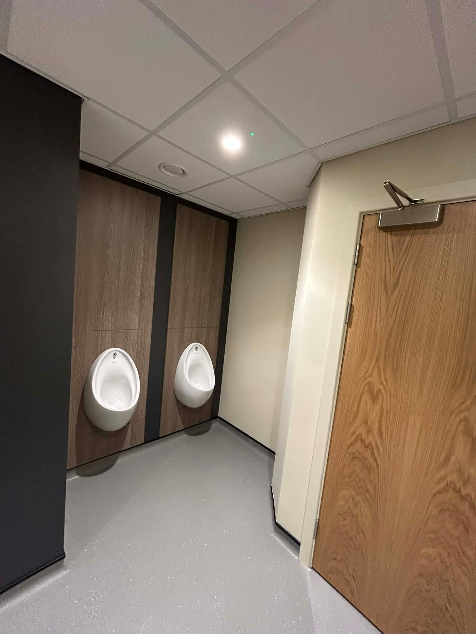 Toilets at Barbour Jarrow after final sparkle clean ready for handover