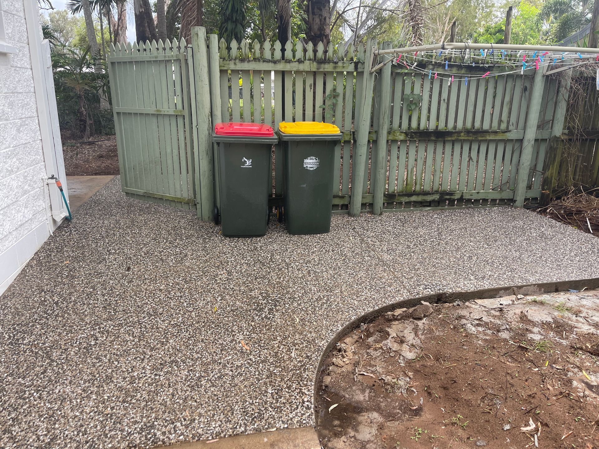 Stoned Pathway Outside House— Experienced Concreter in Mount Low, QLD