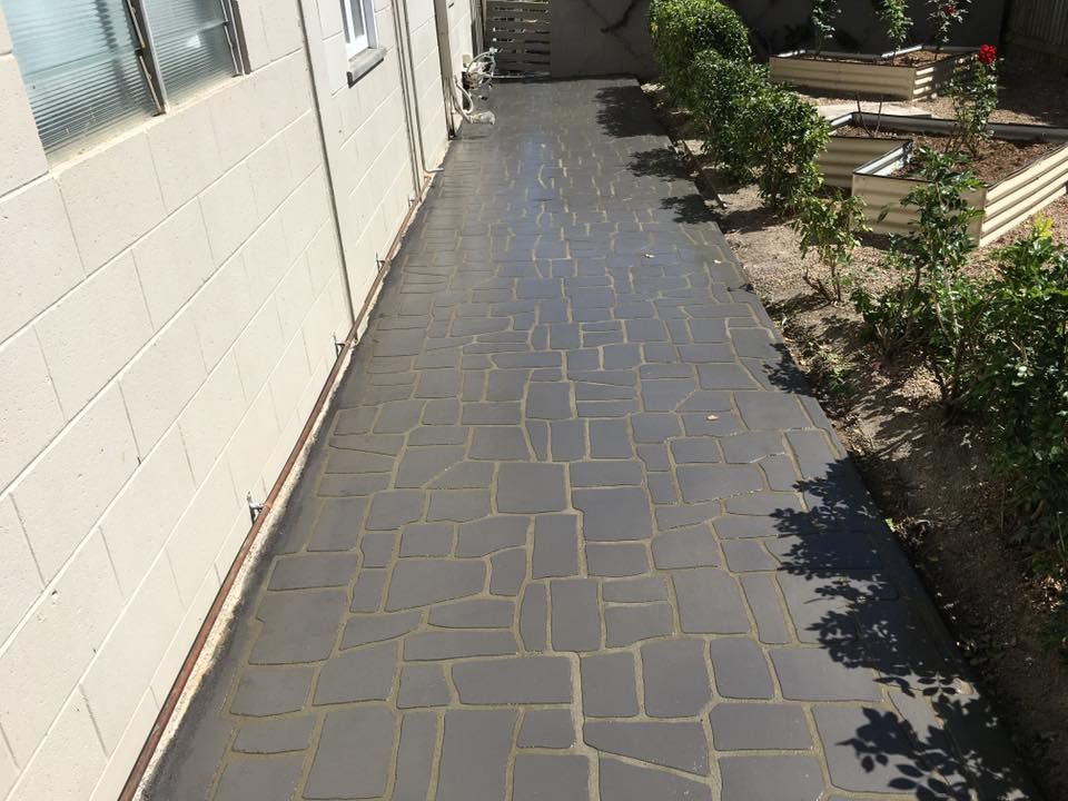 Pathwalk Beside a Garden — Experienced Concreter in Mount Low, QLD