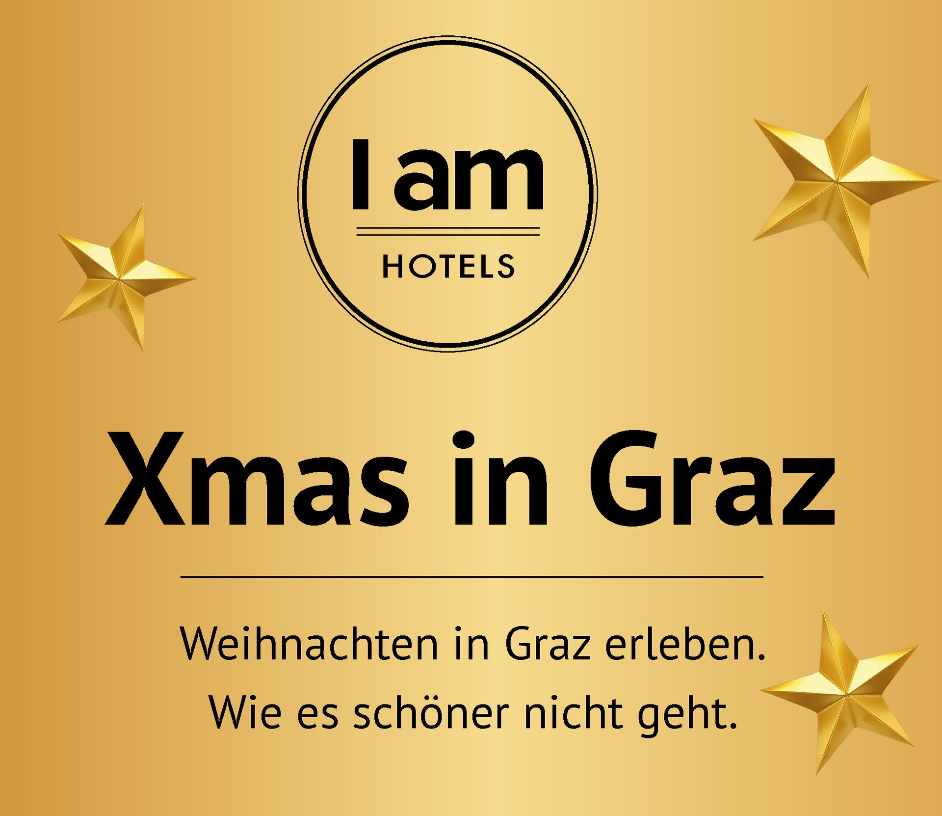 Werbebild für Xmas in Graz Pakete von