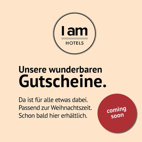 Werbebild für die Gutscheinwelt von I AM HOTELS