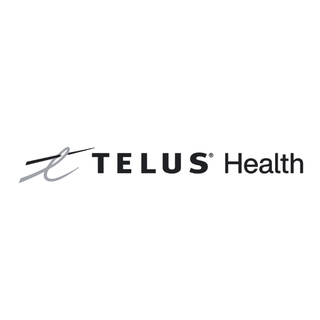 TELUS Health logo in black and gray on a white background