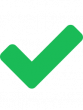 A green check mark on a white background.