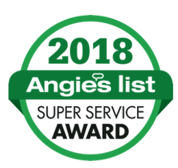 a 2018 angie 's list super service award logo