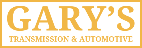 The logo for gary 's transmission and automotive