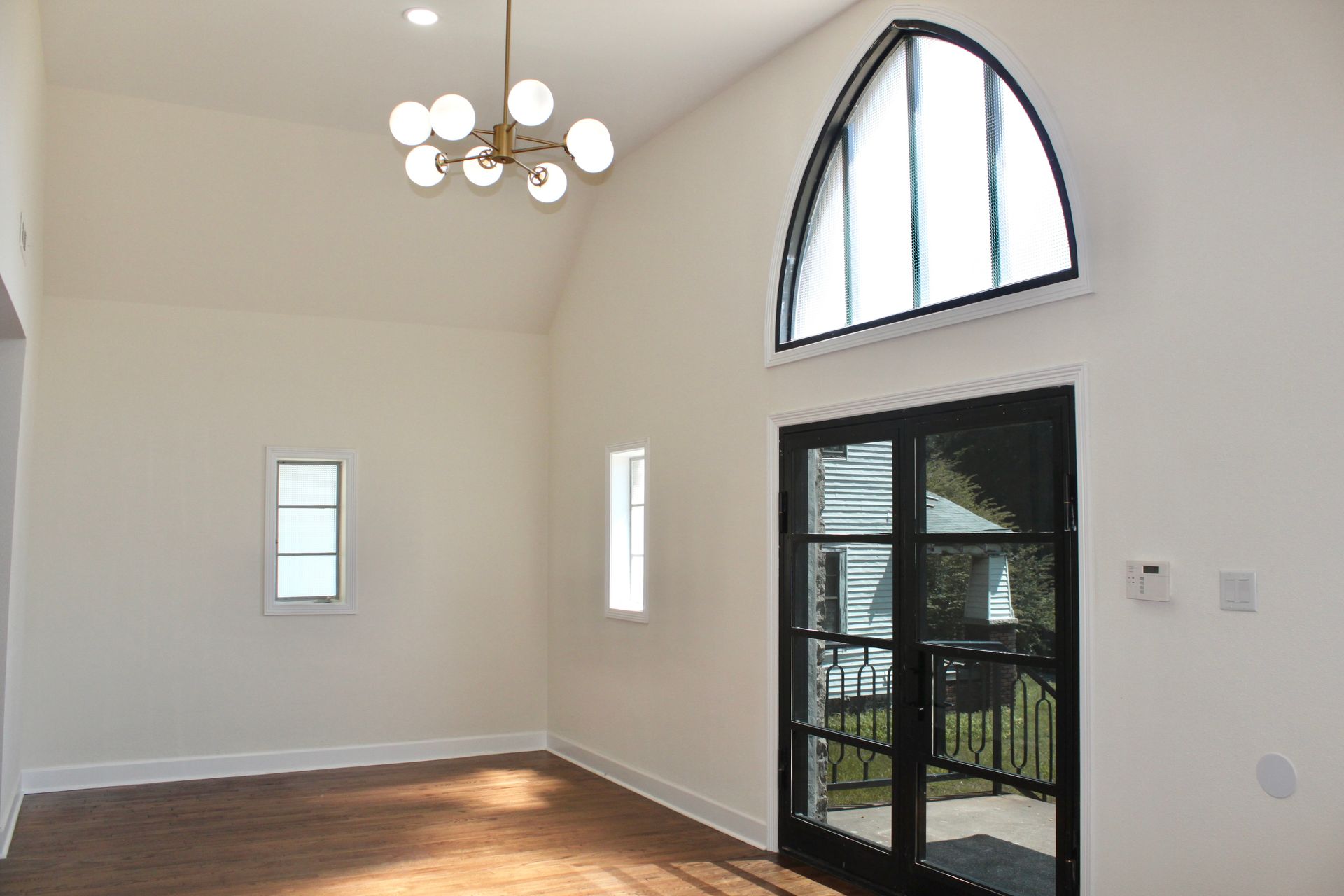 Apartment with church windows