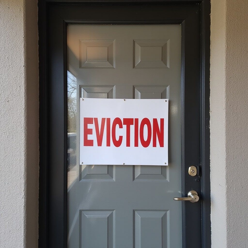 A residential apartment door with a bold “Eviction Notice” sign posted, signaling tenants to vacate.
tenant court courts tenants eviction law tenants eviction lease tenant commercial evictions apartment court tenant lawsuit property legal representation property landlord tenancy court court eviction tenancy lease trial landlords court tenant trial tenant eviction court landlord court tenant security deposit commercial evictions defendant sheriff landlord trial tenants law eviction law court landlord property landlord court tenant courts lawsuit legal aid lease tenants law commercial evictions tenant rent evict court rent evictions eviction landlords tenant court tenancy lease tenant court eviction court court defendant laws court landlord tenants eviction tenant landlord lease commercial evictions eviction rent tenant property property court landlord tenant eviction commercial evictions law commercial evictions judgment legal aid landlord court court security deposit commercial evictions eviction lease legal services lease tenants landlord retaliatory eviction tenants law eviction defendant rent landlord trial landlord evictions apartment retaliatory eviction laws renters default judgment tenant court lease court tenant lease landlord court law law tenants court commercial evictions court renters law legal services eviction tenant court tenants lease eviction landlord lease eviction commercial evictions eviction eviction tenancy tenancy tenants tenant tenant property mobile home tenant tenant landlords tenant court eviction eviction lease tenant commercial evictions lease laws evict tenancy landlord property court legal services landlord court renters property rent courts tenant tenants property landlord tenants court tenant tenant lease renters eviction tenant court eviction tenant renters court court evictions notice sheriff eviction landlord court commercial evictions legal services evict landlord tenants landlord court evicting rent judgment tenant tenants law tenant tenancy eviction commercial evictions landlords court