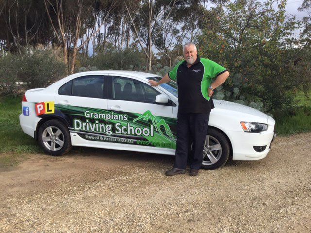 Car used at the driving school
