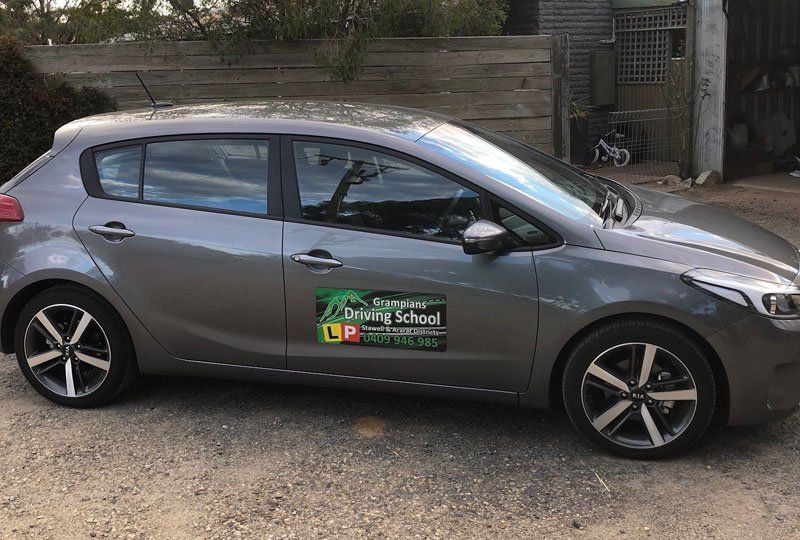 Car used at the driving school