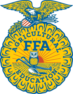 FFA logo – sponsor of Kingdom Fence Company, supporting agricultural education and community development.