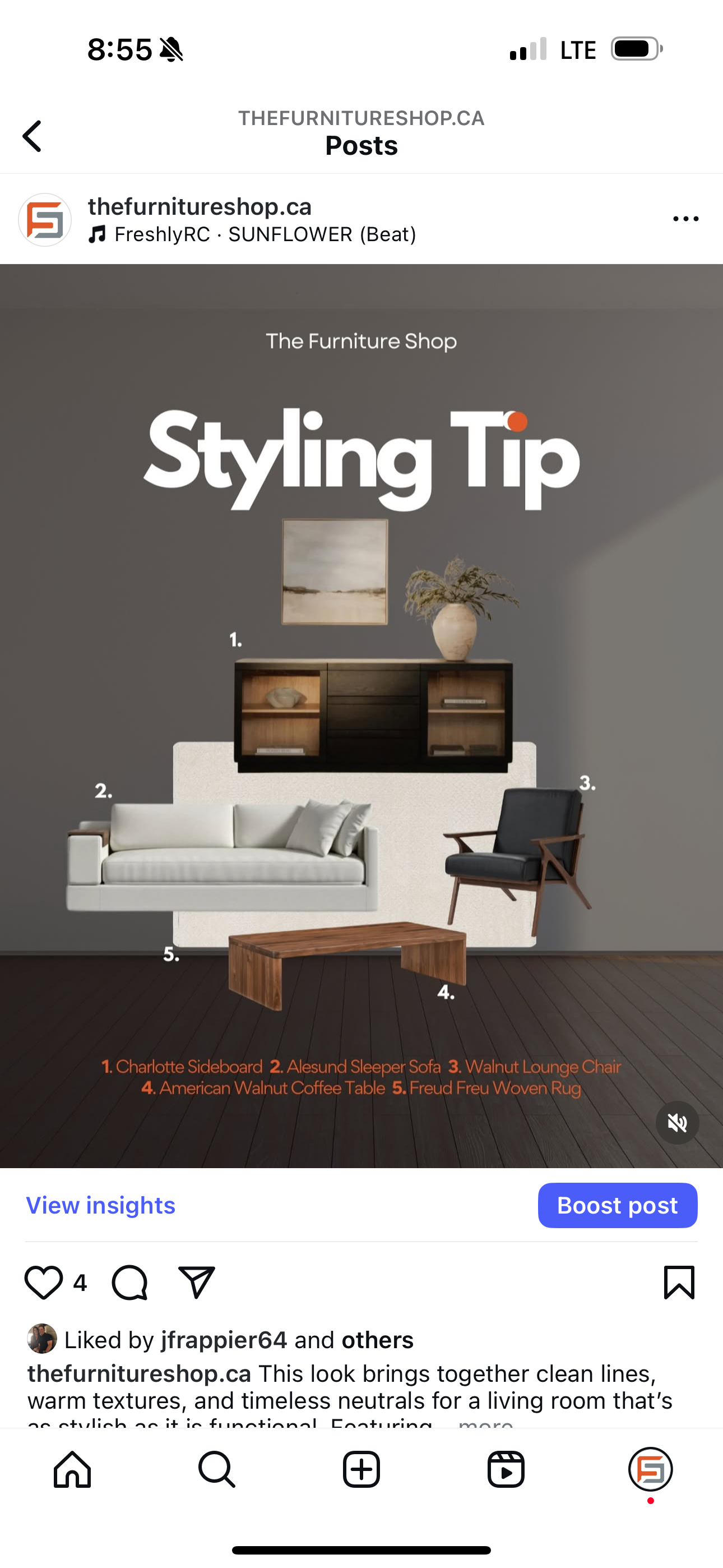 A screenshot of a styling tip on a cell phone.