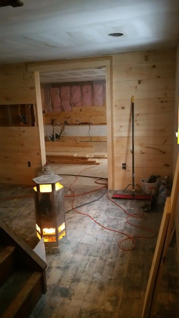 During Living Room Renovation — Keene, NH — Bergeron Construction Co Inc