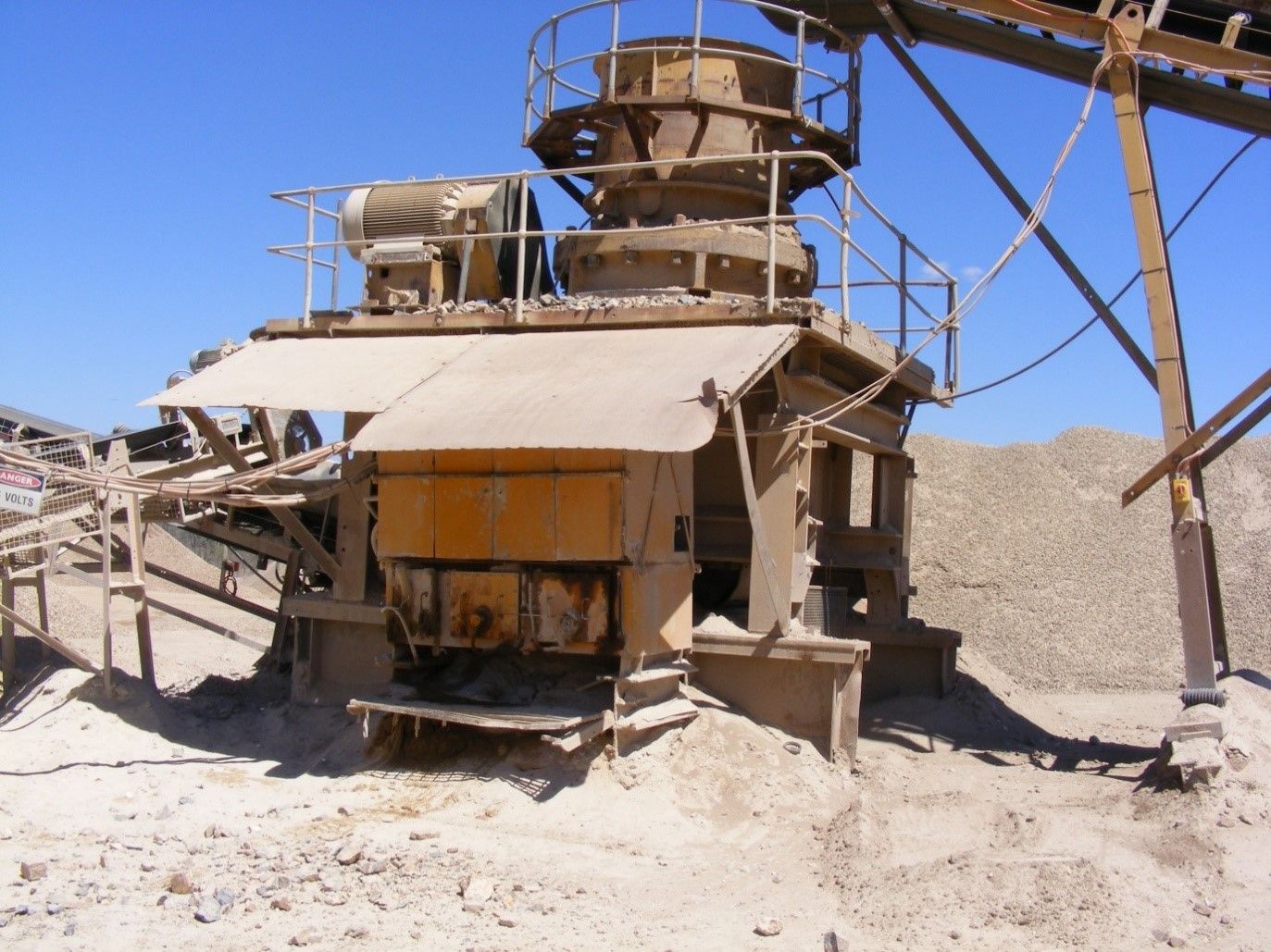 Dump Truck is Being Loaded With Rocks in a Quarry — W Wall & Sons in Nebo, QLD